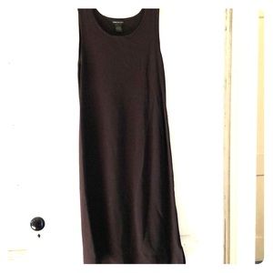 Chocolate brown mid-length dress